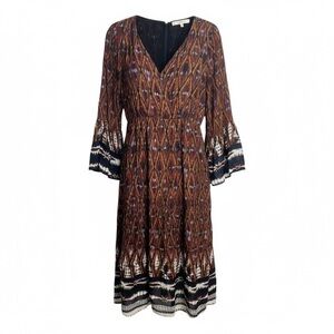 Vanessa Bruno Melissandre Dress, Batik Print Multicolor, Size 38/6